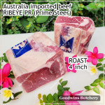 Beef Ribeye AUSTRALIA PR STEER (prime young cattle) frozen aged by producer brand AMH steak cuts 1 & 2 inch price/kg 3-4pcs (Scotch-Fillet / Cube-Roll)